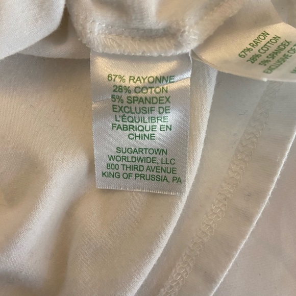 Lilly Pulitzer white top, M - Picture 4 of 6